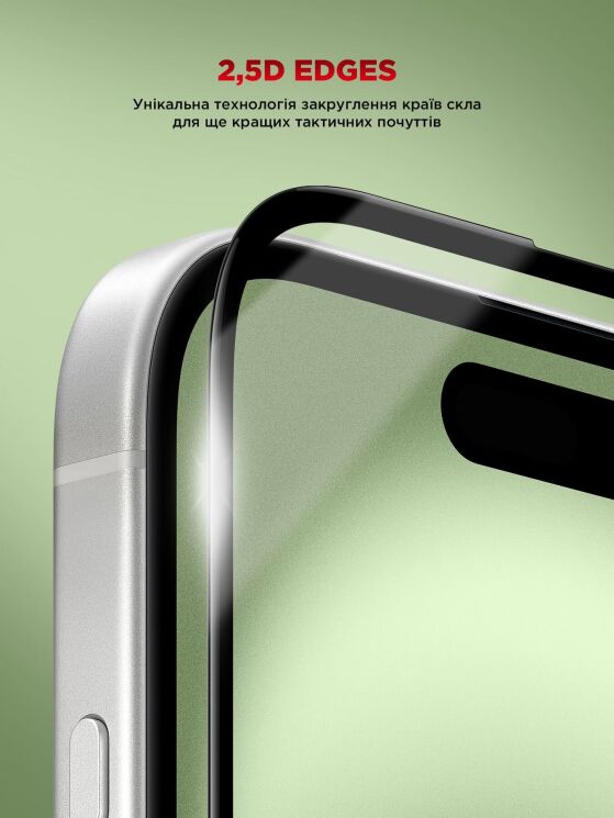 Захисне скло ArmorStandart Corning Black Icon для iPhone 15 / 16 - Black: фото 9 з 11