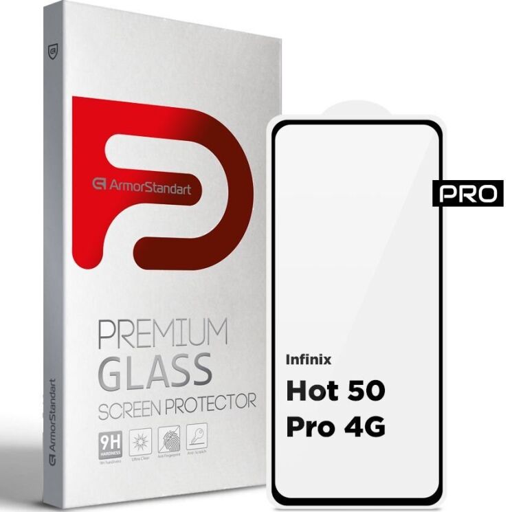 Защитное стекло ArmorStandart Pro 5D для Infinix Hot 50 Pro - Black: фото 1 из 7