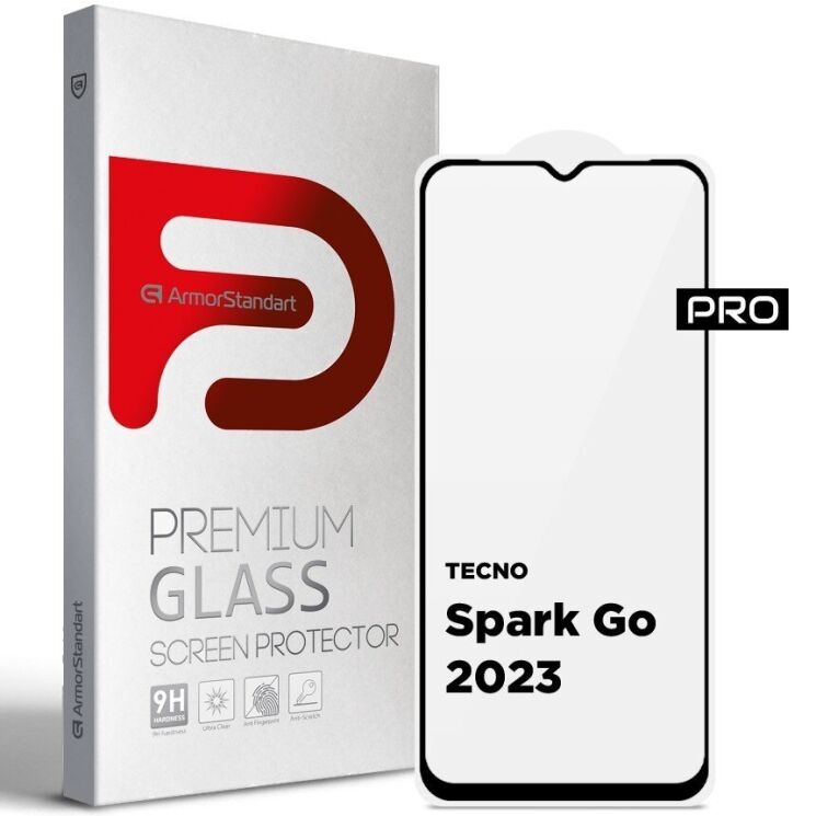 Защитное стекло ArmorStandart Pro 5D для TECNO Spark Go 2023 (BF7) - Black: фото 1 из 6