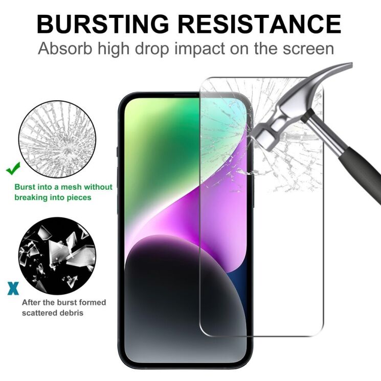 Защитное стекло Deexe Crystal Glass для Xiaomi Redmi Note 12S - Transparent: фото 4 из 6