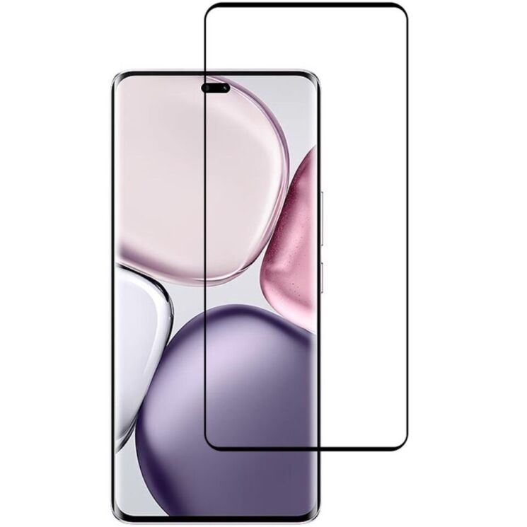 Захисне скло Deexe Full Glue Coverage для Honor Magic 7 Lite - Black: фото 1 з 8