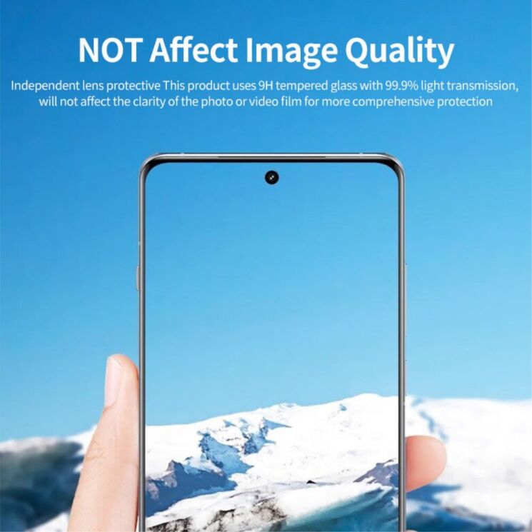 Защитное стекло HAT PRINCE Black Lens Protector для OnePlus 12 - Black: фото 5 из 7