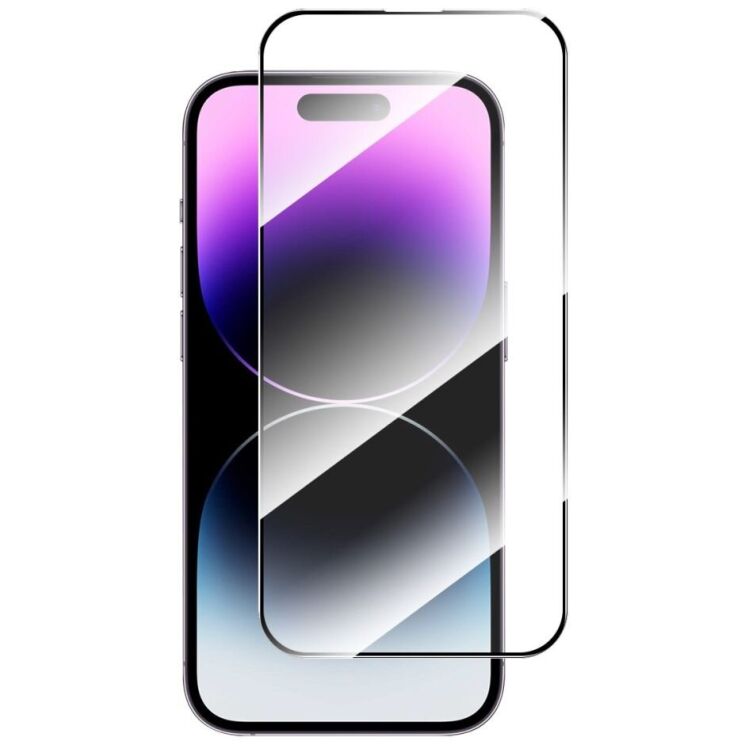 Защитное стекло HAT PRINCE Full Glue Cover для Apple iPhone 15 Pro Max - Black: фото 1 из 9