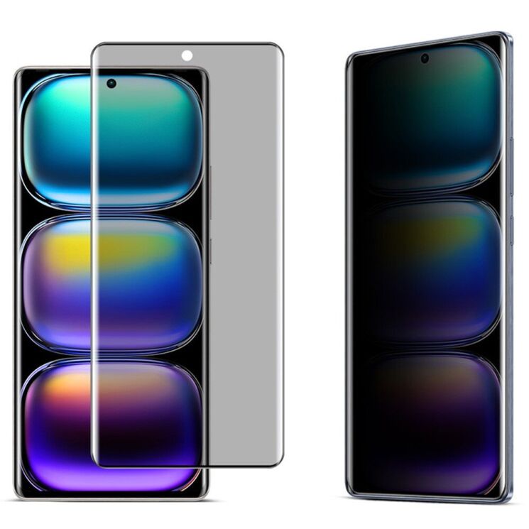 Защитное стекло IMAK 3D Curved Privacy для Infinix Hot 50 Pro Plus - Black: фото 1 из 12