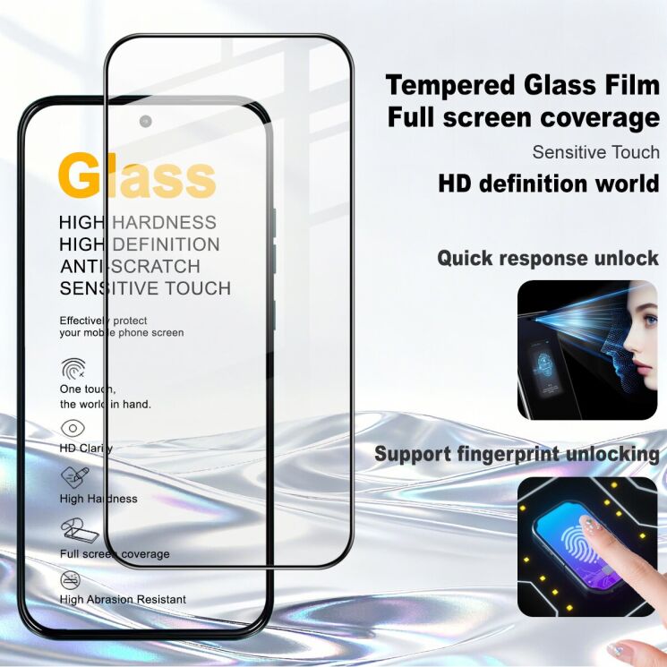 Захисне скло IMAK 5D Pro+ Full Glue для Motorola Moto G77 - Black: фото 2 з 10