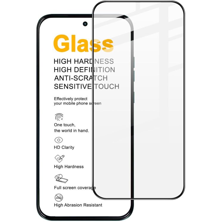 Захисне скло IMAK 5D Pro+ Full Glue для Motorola Moto G77 - Black: фото 1 з 10
