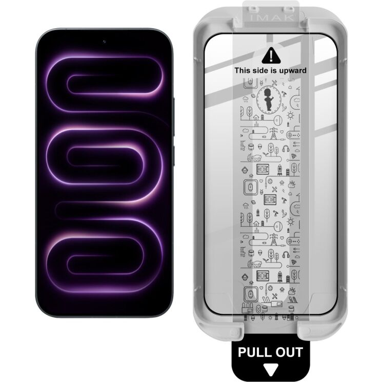 Защитное стекло IMAK Easy Install Full Glue для Xiaomi Poco F9 Pro - Black: фото 2 из 12