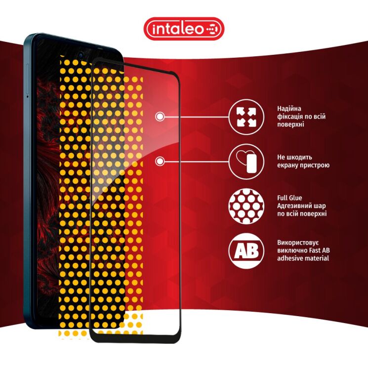 Защитное стекло Intaleo Full Glue для TECNO Spark Go 2024 - Black: фото 8 из 9