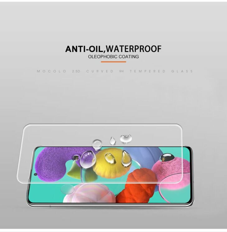 Захисне скло MOCOLO 2.5D Arc Edge для Samsung Galaxy A51 (А515) - Transparent: фото 8 з 11