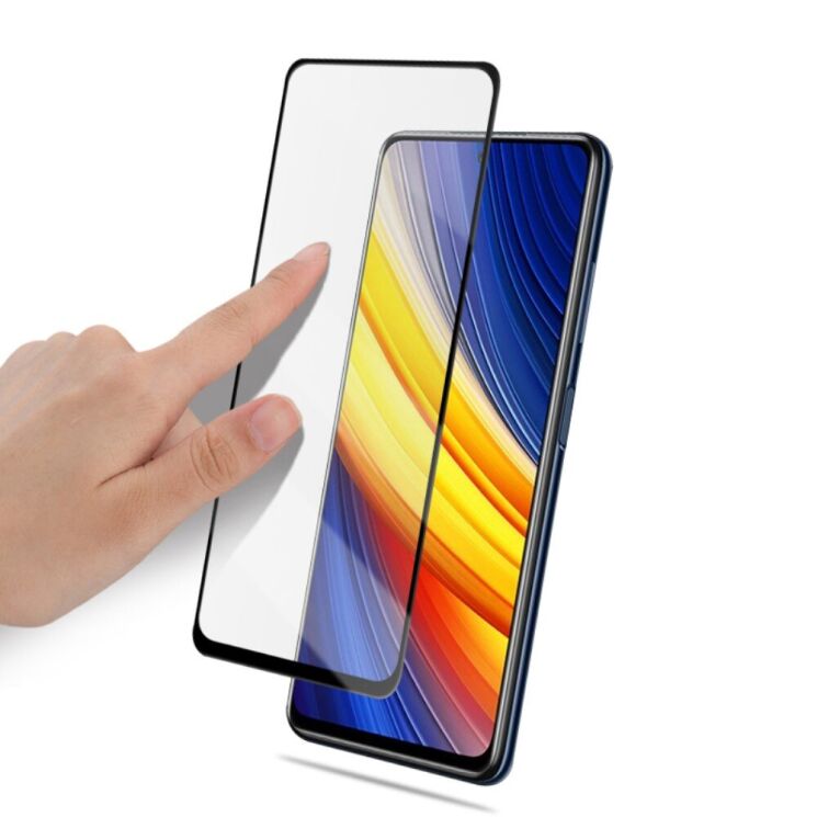 Защитное стекло MOCOLO Full Glue Cover для Xiaomi Poco X3 Pro - Black: фото 6 из 10