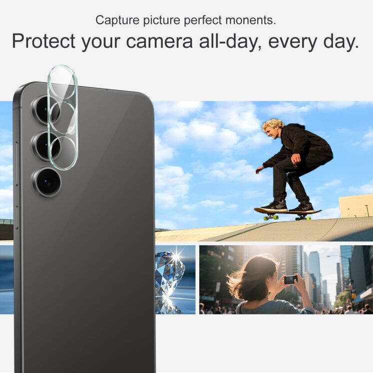 Захисне скло на камеру IMAK Integrated Lens Protector для Samsung Galaxy S25 FE (S731): фото 4 з 7