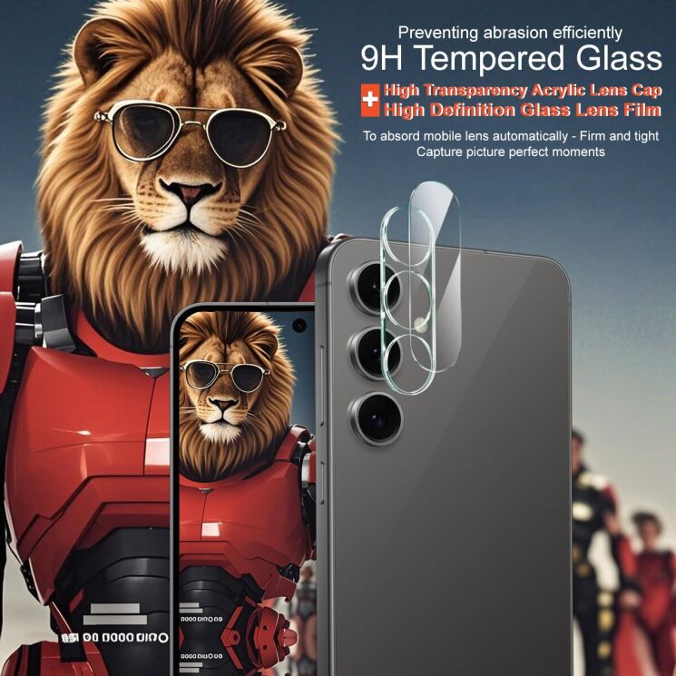 Захисне скло на камеру IMAK Integrated Lens Protector для Samsung Galaxy S25 FE (S731): фото 3 з 7