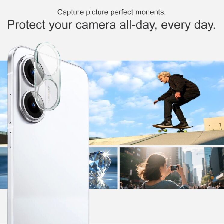 Защитное стекло на камеру IMAK Integrated Lens Protector для Xiaomi Poco F7: фото 6 из 7