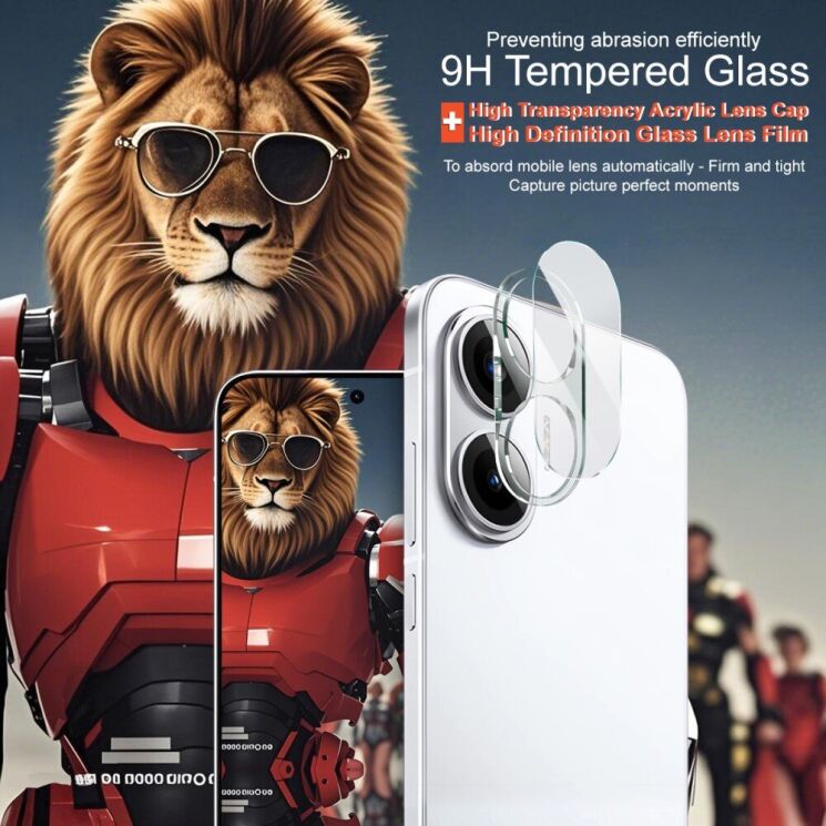 Защитное стекло на камеру IMAK Integrated Lens Protector для Xiaomi Poco F7: фото 5 из 7