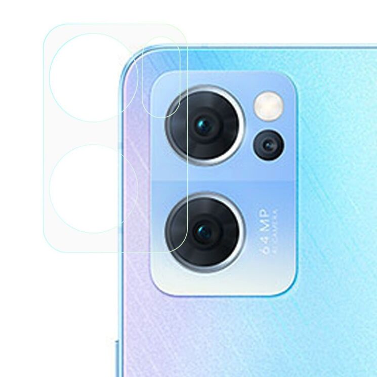 Защитное стекло на заднюю камеру Deexe Lens Protector для OPPO Reno 7 5G Chinese: фото 1 из 6