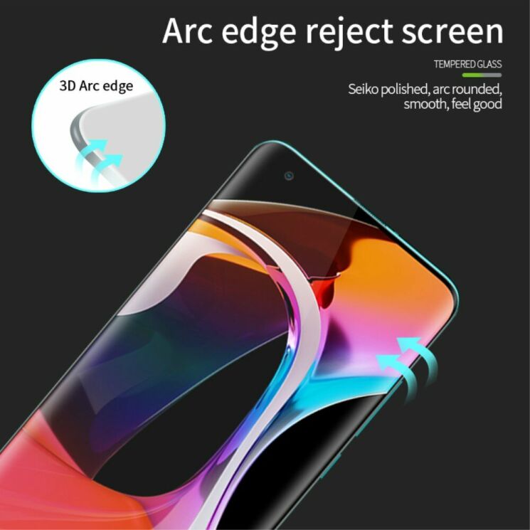Захисне скло PINWUYO Full Glue Cover для Xiaomi Mi 10 - Black: фото 5 з 11