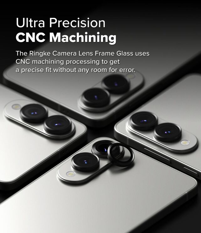 Захисне скло Ringke Camera Lens Frame Glass для Samsung Galaxy S25 Edge (S937) 8800293854517 - Black: фото 13 з 17