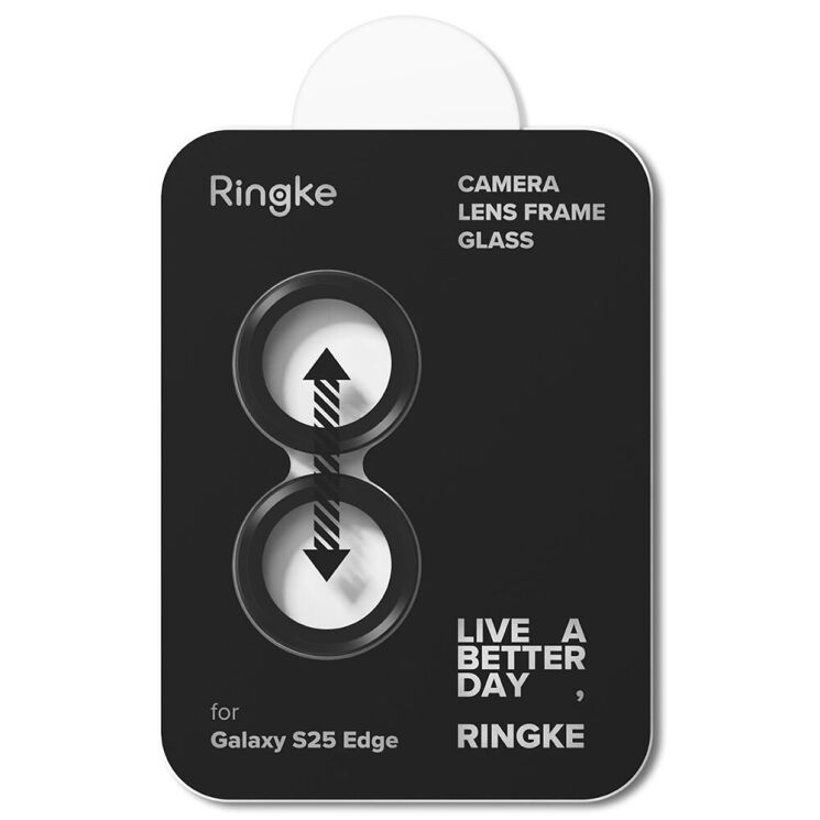 Захисне скло Ringke Camera Lens Frame Glass для Samsung Galaxy S25 Edge (S937) 8800293854517 - Black: фото 3 з 17
