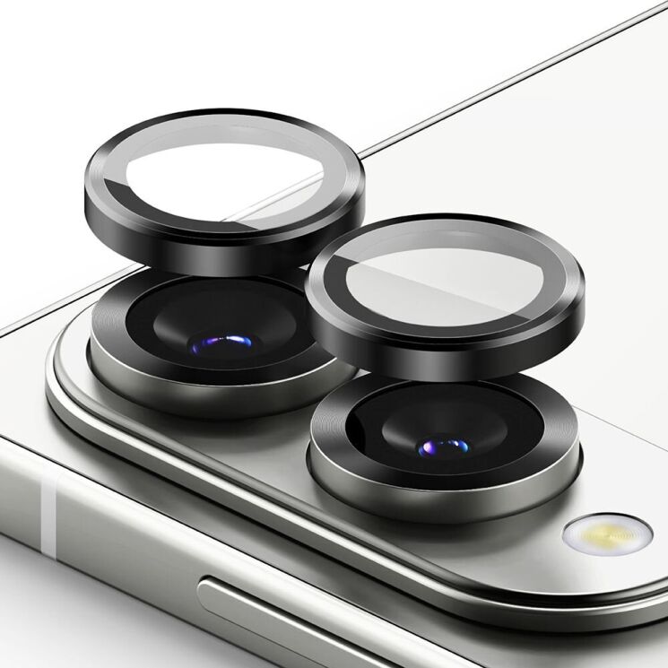 Захисне скло Ringke Camera Lens Frame Glass для Samsung Galaxy S25 Edge (S937) 8800293854517 - Black: фото 2 з 17