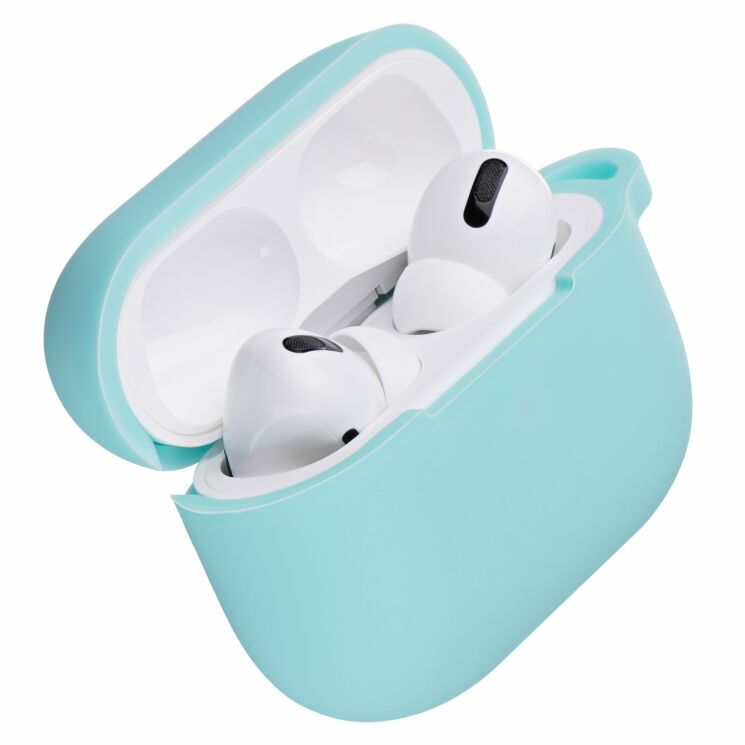 Защитный чехол 2E Pure Color Silicone (2.5mm) для Apple AirPods Pro - Mint: фото 2 из 4