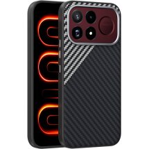 Захисний чохол ABEEL Carbon Fiber Case (FP) для Xiaomi Poco F9 Ultra - Black / Silver: фото 1 з 9