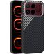 Захисний чохол ABEEL Carbon Fiber Case (FP) для Xiaomi Poco F9 Ultra - Black / Silver (430108BS). Фото 1 з 9