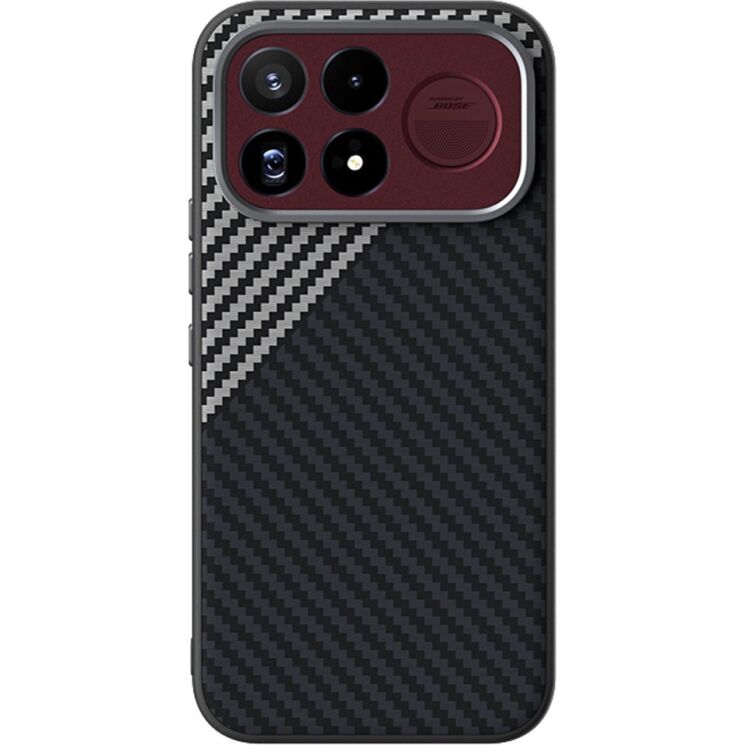 Захисний чохол ABEEL Carbon Fiber Case (FP) для Xiaomi Poco F9 Ultra - Black / Silver: фото 2 з 9