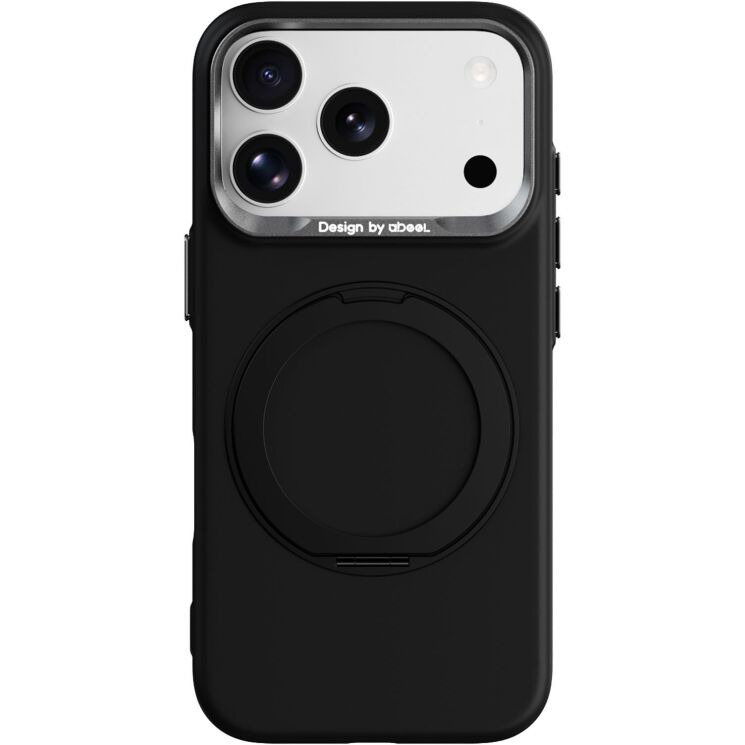 Захисний чохол ABEEL Silk Ring Magnetic для iPhone 18 Pro Max / 17 Pro Max - Black: фото 1 з 7