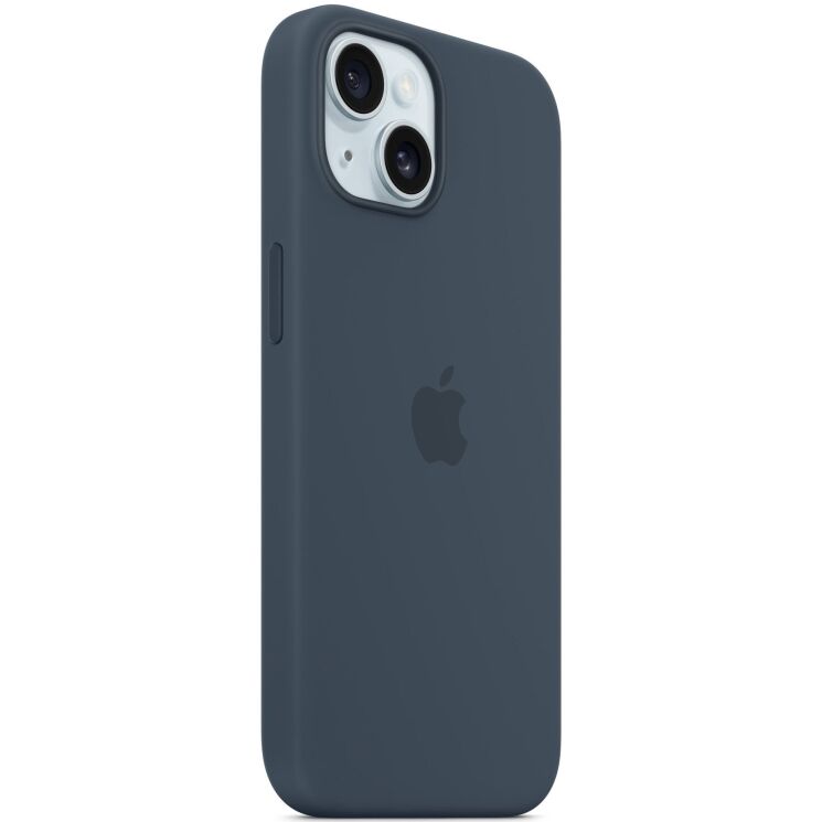 Захисний чохол Copiex Silicone Case with MagSafe для Apple iPhone 15 - Storm Blue: фото 4 з 5