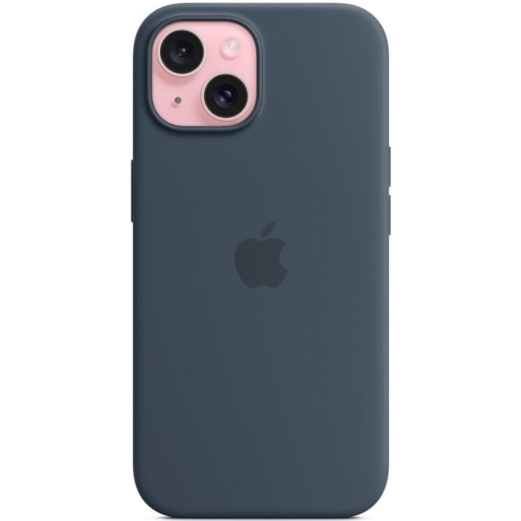Захисний чохол Copiex Silicone Case with MagSafe для Apple iPhone 15 - Storm Blue: фото 2 з 5