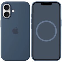 Защитный чехол Copiex Silicone Case with MagSafe для Apple iPhone 16 - Denim: фото 1 из 4