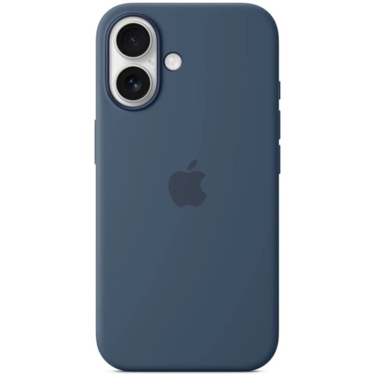 Защитный чехол Copiex Silicone Case with MagSafe для Apple iPhone 16 - Denim: фото 2 из 4