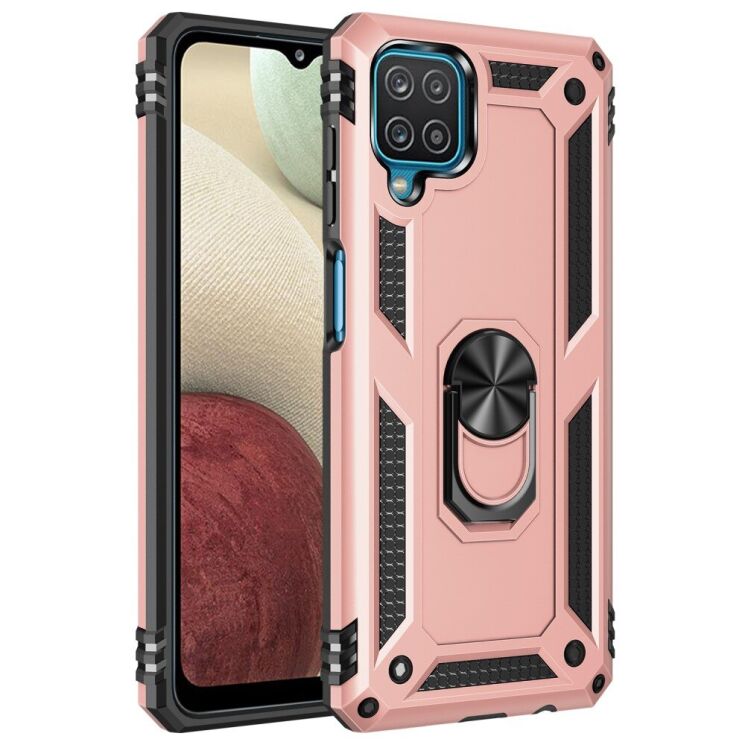 Защитный чехол Deexe Armor Case для Samsung Galaxy A12 (A125) / A12 Nacho (A127) - Rose Gold: фото 1 из 1