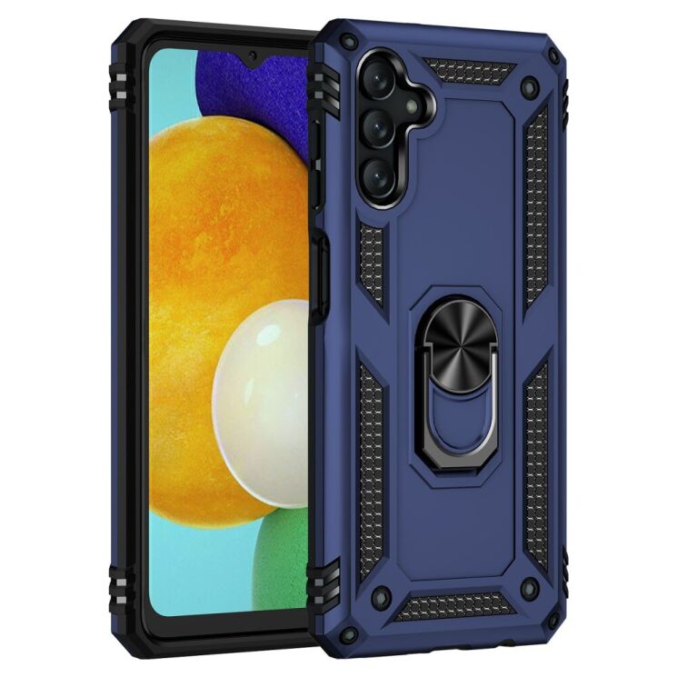 Противоударный чехол с подставкой Deexe Armor Case для Samsung Galaxy A13 5G - Blue: фото 2 из 8