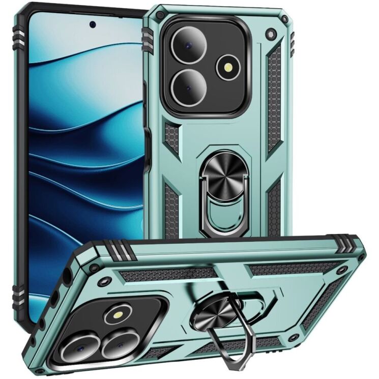 Защитный чехол Deexe Armor Case для Xiaomi Redmi Note 14 5G - Blackish Green: фото 1 из 7