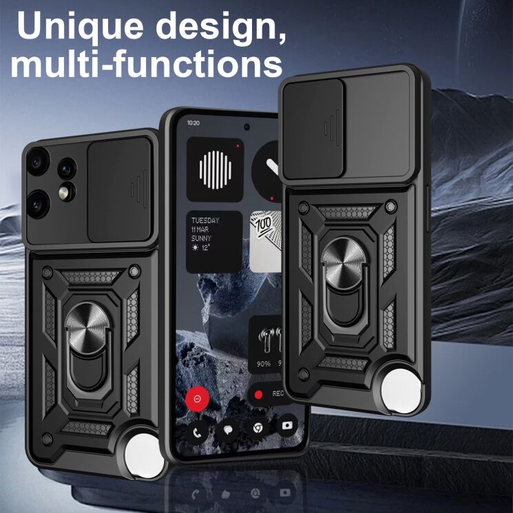 Захисний чохол Deexe Armor Shield для Nothing CMF Phone 2 Pro - Black: фото 2 з 10