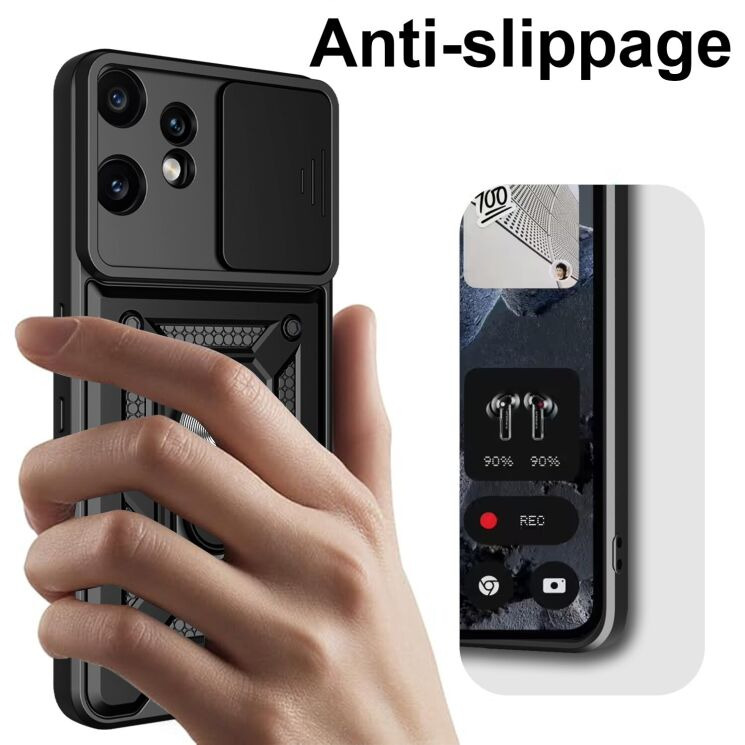 Захисний чохол Deexe Armor Shield для Nothing CMF Phone 2 Pro - Black: фото 5 з 10