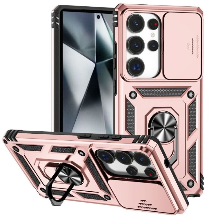 Защитный чехол Deexe Armor Shield для Samsung Galaxy S25 Ultra (S938) - Rose Gold: фото 1 из 9