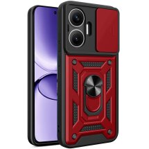 Защитный чехол Deexe Armor Shield для Xiaomi Poco F7 - Red: фото 1 из 9