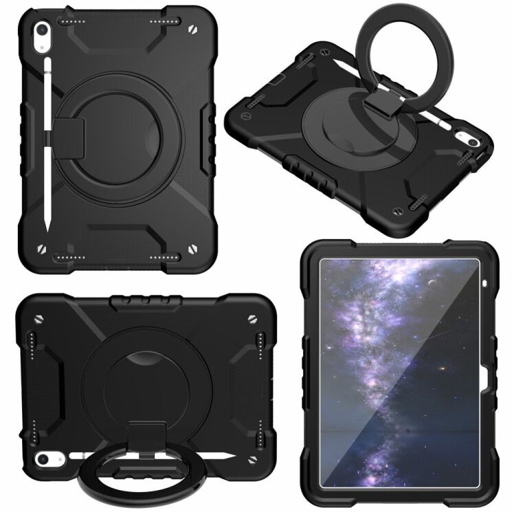 Защитный чехол Deexe Battle Case для Apple iPad 10.9 (2022) / iPad 11 (2025) - Black: фото 4 из 11