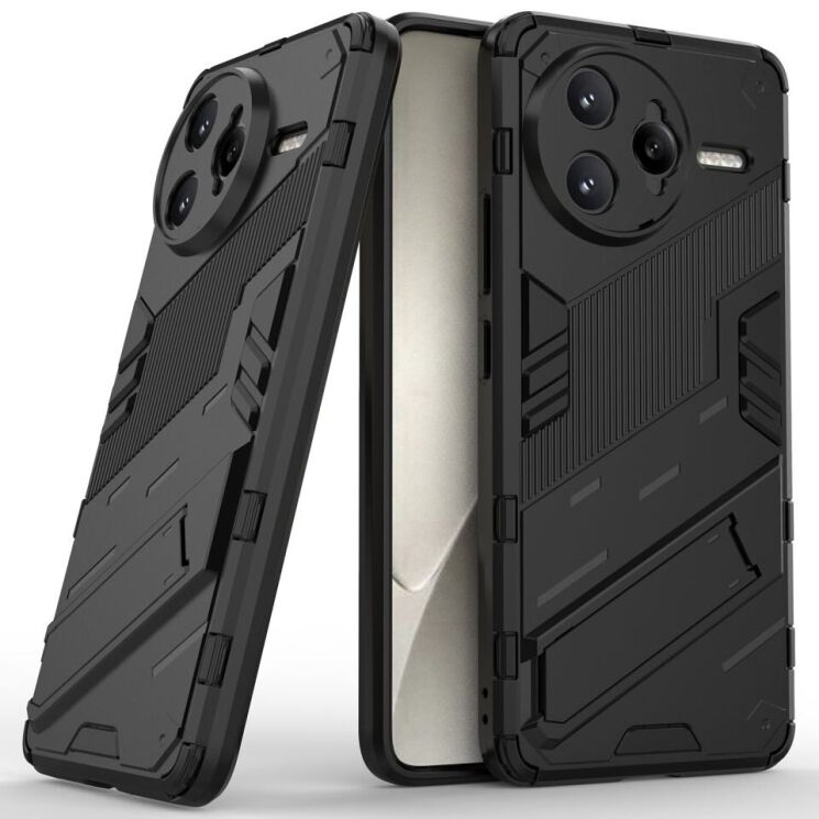 Защитный чехол Deexe Bibercas для Xiaomi Poco F7 Ultra - Black: фото 1 из 8