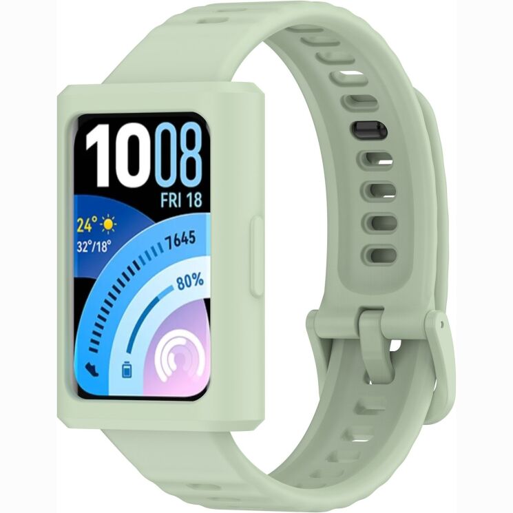 Защитный чехол Deexe Color Frame для Huawei Band 11 Pro - Green: фото 7 из 8