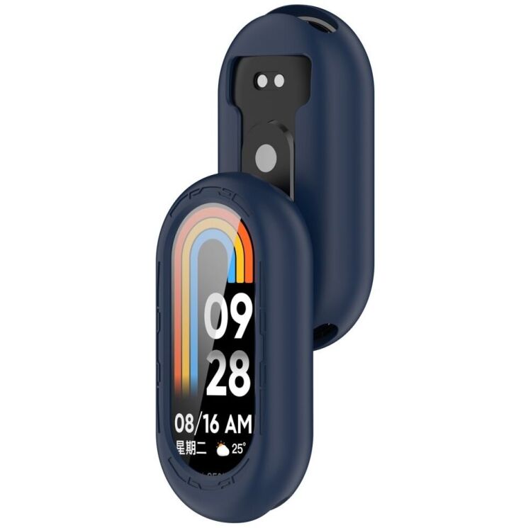 Защитный чехол Deexe Color Frame для Xiaomi Mi Smart Band 9 - Midnight Blue: фото 7 из 8