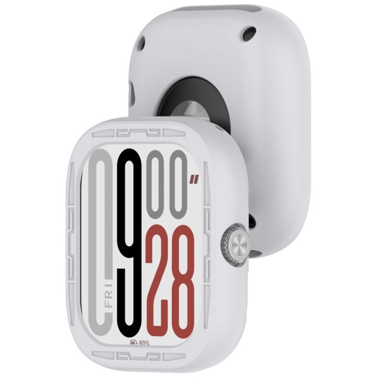 Защитный чехол Deexe Color Frame для Xiaomi Redmi Watch 5 - Grey: фото 3 из 8