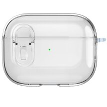 Защитный чехол Deexe Crystal Color для Apple AirPods 4 - Transparent White: фото 1 из 9