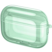 Защитный чехол Deexe Crystal Color для Apple AirPods Pro 3 - Transparent Green: фото 1 из 11
