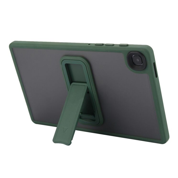 Захисний чохол Deexe Crystal Kickstand для Samsung Galaxy Tab A7 Lite (T220/T225) - Green: фото 2 з 12