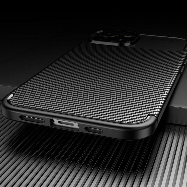 Защитный чехол Deexe Fusion для Apple iPhone 14 - Black: фото 4 из 9