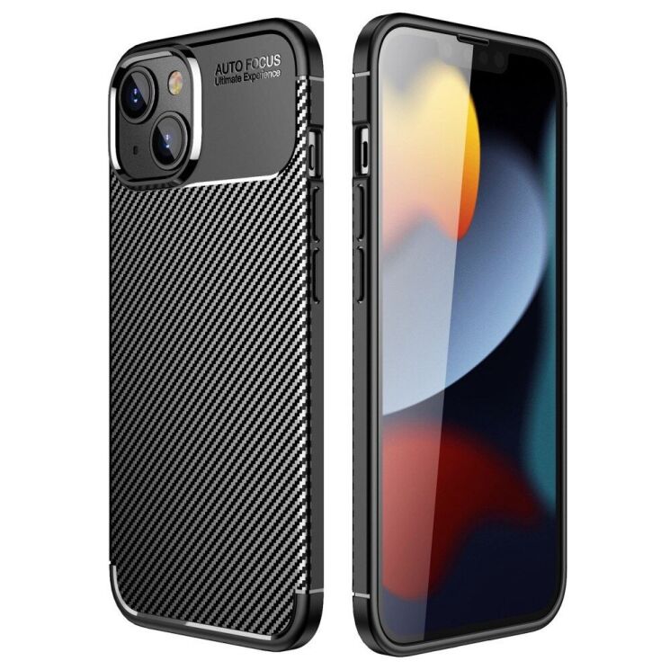 Защитный чехол Deexe Fusion для Apple iPhone 14 - Black: фото 1 из 9