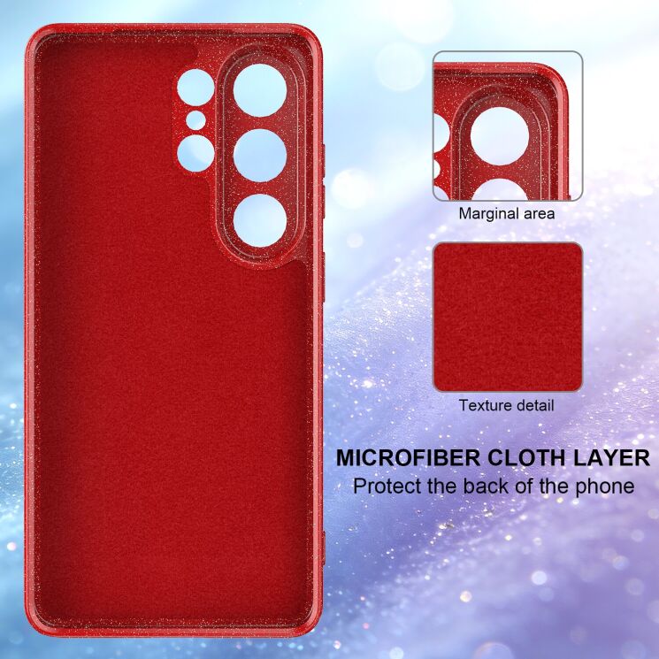 Защитный чехол Deexe Glitter Case with MagSafe для Samsung Galaxy S26 Ultra (S948) - Black: фото 4 из 7